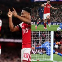 UCL: Arsenal strike three times in seven minutes to defeat Lille
